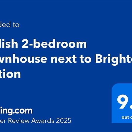 Stylish 2-Bedroom Townhouse Next To Brighton Station Zewnętrze zdjęcie